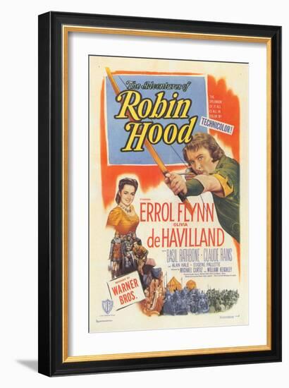 The Adventures of Robin Hood, 1938-null-Framed Art Print