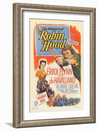 The Adventures of Robin Hood, 1938-null-Framed Premium Giclee Print