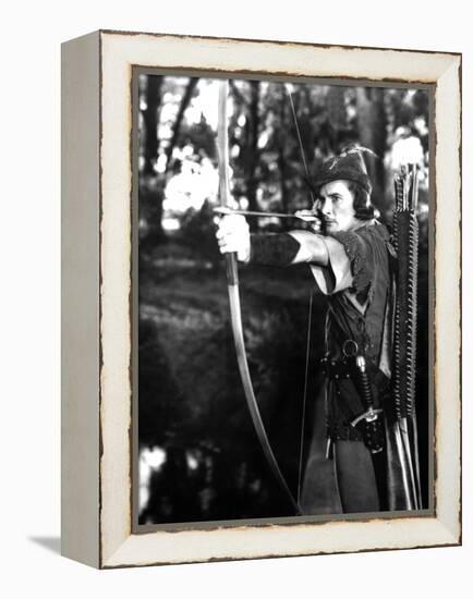 The Adventures of Robin Hood, Errol Flynn, 1938-null-Framed Stretched Canvas