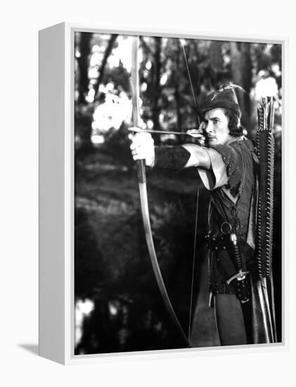 The Adventures of Robin Hood, Errol Flynn, 1938-null-Framed Stretched Canvas