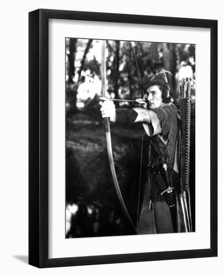 The Adventures of Robin Hood, Errol Flynn, 1938-null-Framed Photo