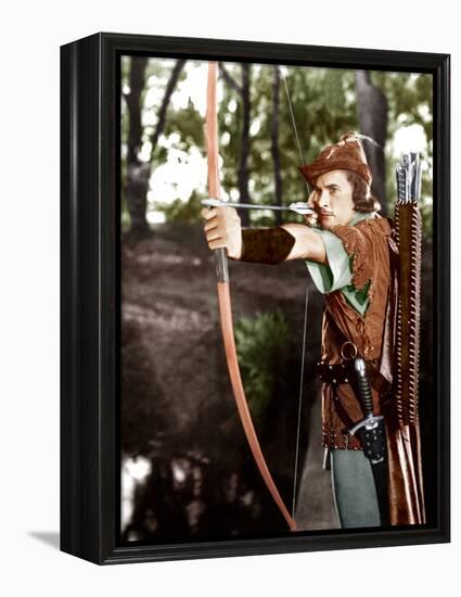 THE ADVENTURES OF ROBIN HOOD, Errol Flynn, 1938-null-Framed Stretched Canvas