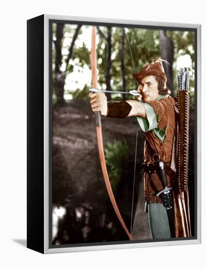 THE ADVENTURES OF ROBIN HOOD, Errol Flynn, 1938-null-Framed Stretched Canvas