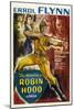 The Adventures of Robin Hood, UK Movie Poster, 1938-null-Mounted Art Print