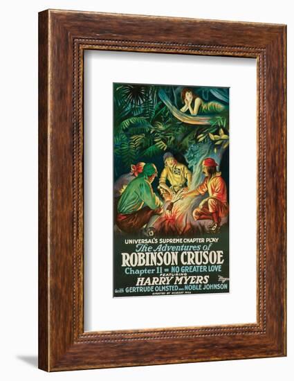 The Adventures Of Robinson Crusoe - 1922-null-Framed Giclee Print