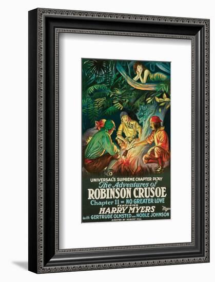 The Adventures Of Robinson Crusoe - 1922-null-Framed Giclee Print