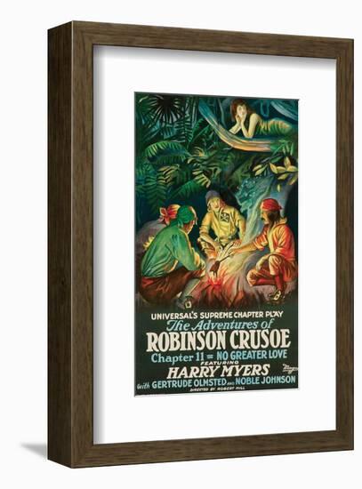 The Adventures Of Robinson Crusoe - 1922-null-Framed Giclee Print