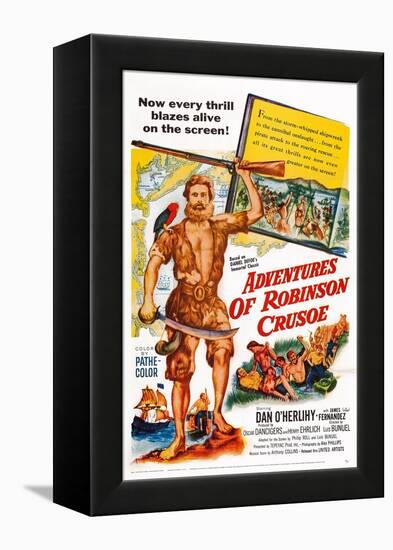 The Adventures of Robinson Crusoe-null-Framed Stretched Canvas