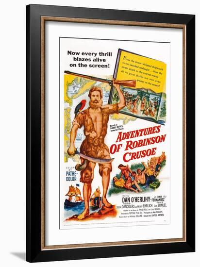 The Adventures of Robinson Crusoe-null-Framed Art Print