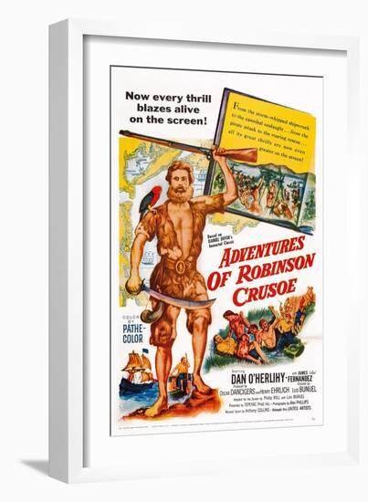 The Adventures of Robinson Crusoe-null-Framed Art Print