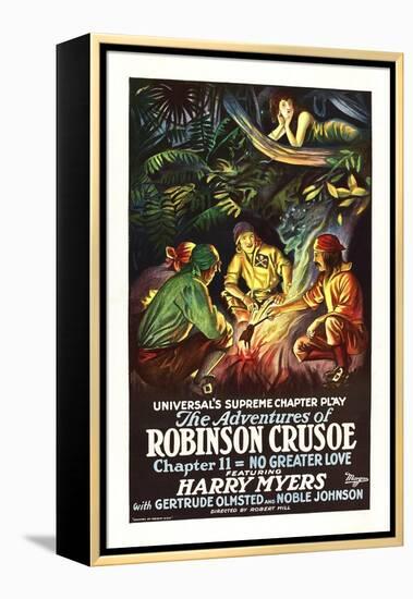 The Adventures of Robinson Crusoe-null-Framed Stretched Canvas