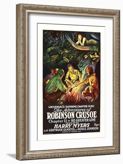 The Adventures of Robinson Crusoe-null-Framed Art Print