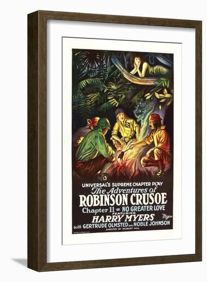 The Adventures of Robinson Crusoe-null-Framed Art Print