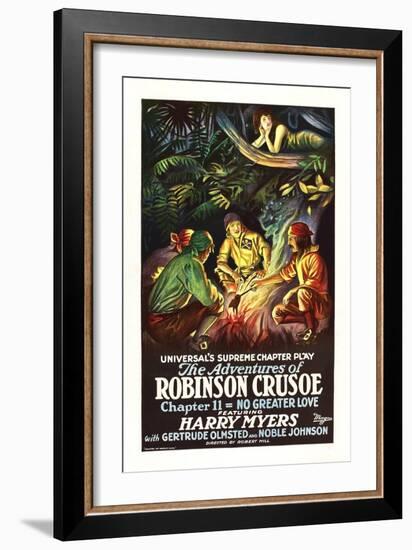 The Adventures of Robinson Crusoe-null-Framed Art Print