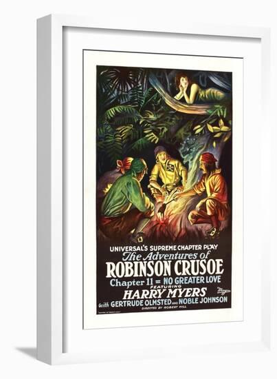 The Adventures of Robinson Crusoe-null-Framed Art Print