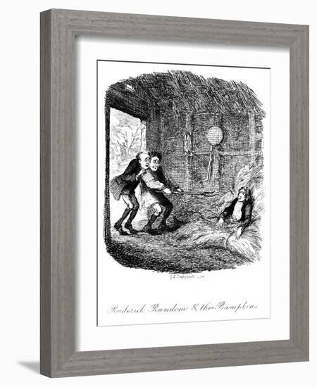 'The Adventures of Roderick Random-George Cruikshank-Framed Giclee Print