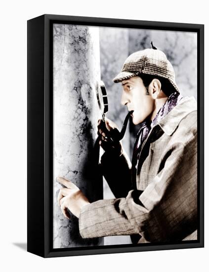 The Adventures of Sherlock Holmes, Basil Rathbone, 1939-null-Framed Stretched Canvas