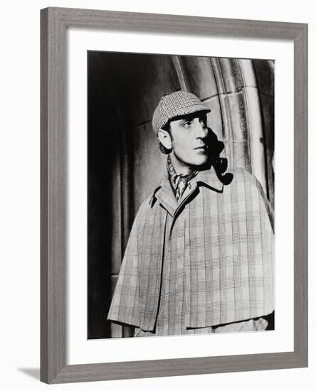 The Adventures of Sherlock Holmes, Basil Rathbone, Directed by Alfred L. Werker, 1939-null-Framed Photographic Print