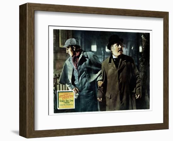 The Adventures of Sherlock Holmes, from Left, Basil Rathbone, Nigel Bruce, 1939-null-Framed Premium Giclee Print