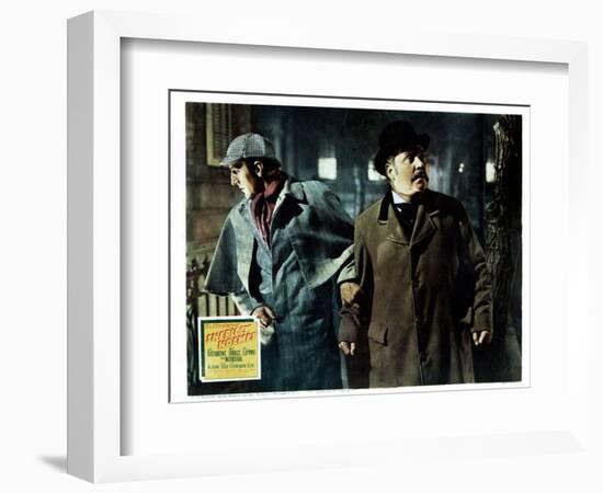 The Adventures of Sherlock Holmes, from Left, Basil Rathbone, Nigel Bruce, 1939-null-Framed Premium Giclee Print