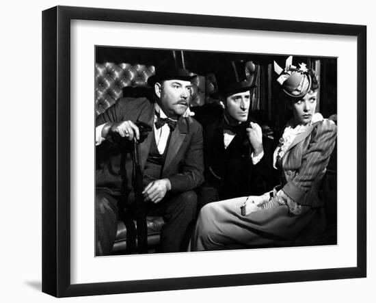 The Adventures Of Sherlock Holmes, Nigel Bruce, Basil Rathbone, Ida Lupino, 1939-null-Framed Photo