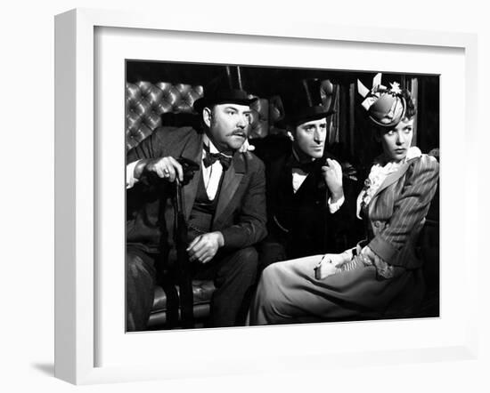 The Adventures Of Sherlock Holmes, Nigel Bruce, Basil Rathbone, Ida Lupino, 1939-null-Framed Photo