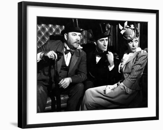 The Adventures Of Sherlock Holmes, Nigel Bruce, Basil Rathbone, Ida Lupino, 1939-null-Framed Photo