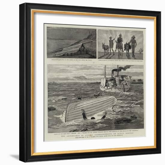 The Adventures of Special Correspondents on Active Service-Frederic Villiers-Framed Giclee Print