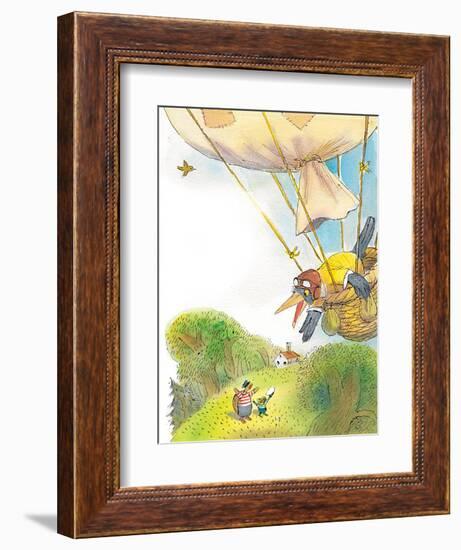 The Adventures of Ted, Ed and Caroll - Turtle-Valeri Gorbachev-Framed Giclee Print