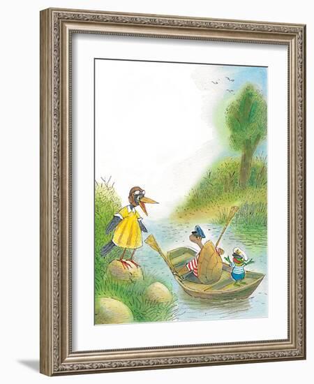 The Adventures of Ted, Ed, and Caroll - Turtle-Valeri Gorbachev-Framed Giclee Print