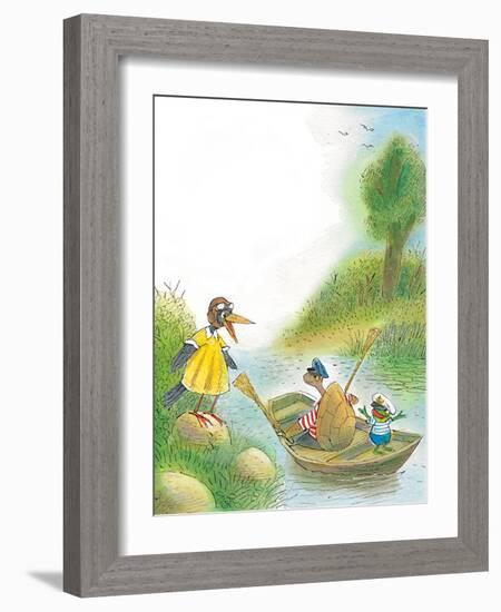 The Adventures of Ted, Ed, and Caroll - Turtle-Valeri Gorbachev-Framed Giclee Print