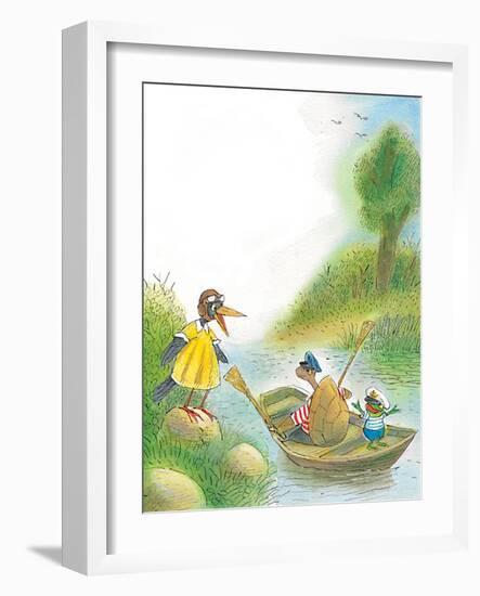 The Adventures of Ted, Ed, and Caroll - Turtle-Valeri Gorbachev-Framed Giclee Print