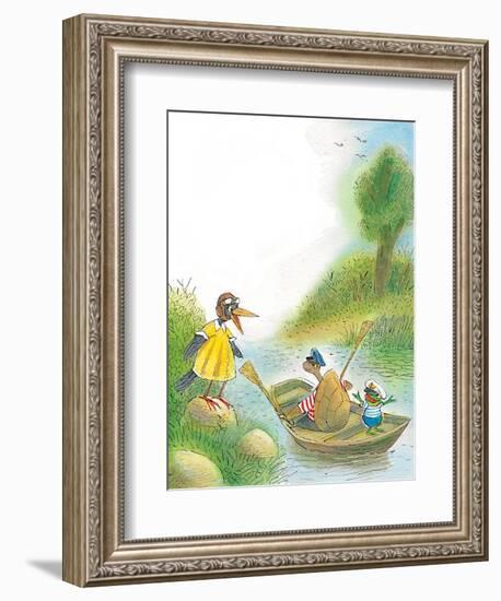 The Adventures of Ted, Ed, and Caroll - Turtle-Valeri Gorbachev-Framed Giclee Print