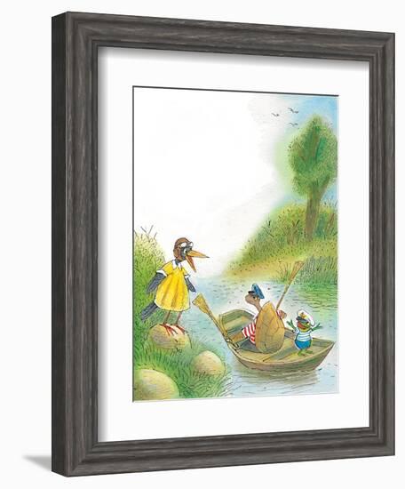 The Adventures of Ted, Ed, and Caroll - Turtle-Valeri Gorbachev-Framed Giclee Print