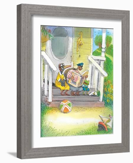 The Adventures of Ted, Ed and Caroll - Turtle-Valeri Gorbachev-Framed Giclee Print