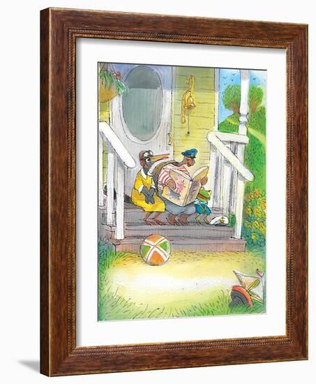 The Adventures of Ted, Ed and Caroll - Turtle-Valeri Gorbachev-Framed Giclee Print