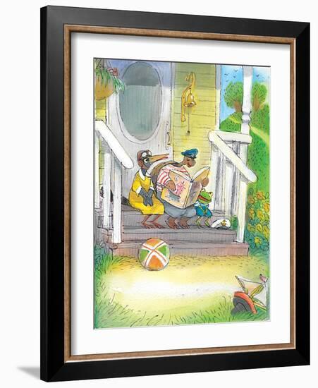 The Adventures of Ted, Ed and Caroll - Turtle-Valeri Gorbachev-Framed Giclee Print