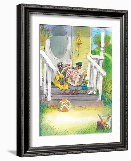 The Adventures of Ted, Ed and Caroll - Turtle-Valeri Gorbachev-Framed Giclee Print