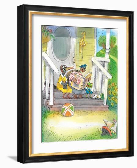 The Adventures of Ted, Ed and Caroll - Turtle-Valeri Gorbachev-Framed Giclee Print