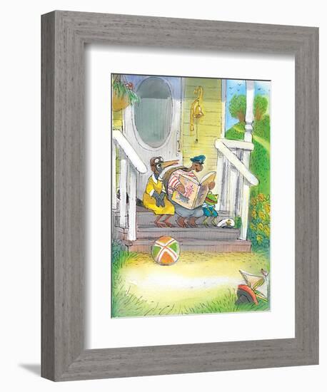 The Adventures of Ted, Ed and Caroll - Turtle-Valeri Gorbachev-Framed Giclee Print