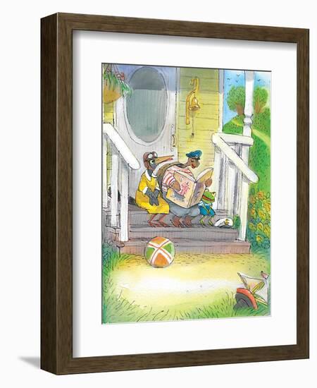 The Adventures of Ted, Ed and Caroll - Turtle-Valeri Gorbachev-Framed Giclee Print