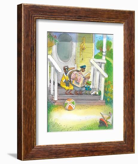 The Adventures of Ted, Ed and Caroll - Turtle-Valeri Gorbachev-Framed Giclee Print