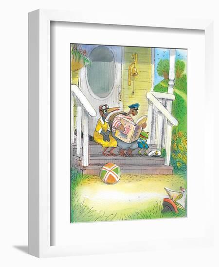 The Adventures of Ted, Ed and Caroll - Turtle-Valeri Gorbachev-Framed Giclee Print