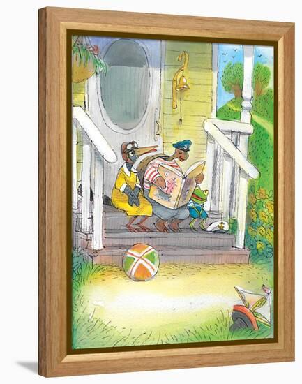 The Adventures of Ted, Ed and Caroll - Turtle-Valeri Gorbachev-Framed Premier Image Canvas