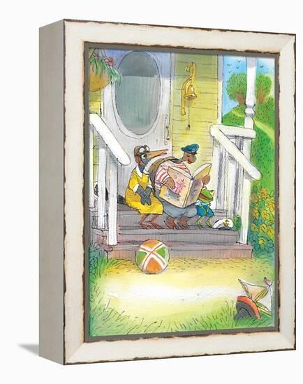 The Adventures of Ted, Ed and Caroll - Turtle-Valeri Gorbachev-Framed Premier Image Canvas