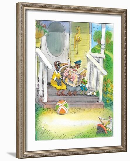 The Adventures of Ted, Ed and Caroll - Turtle-Valeri Gorbachev-Framed Giclee Print