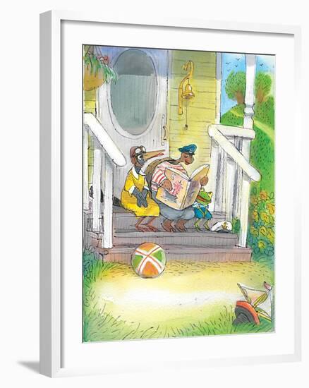 The Adventures of Ted, Ed and Caroll - Turtle-Valeri Gorbachev-Framed Giclee Print