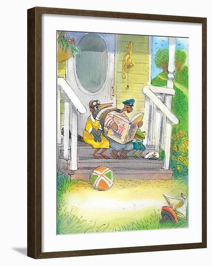 The Adventures of Ted, Ed and Caroll - Turtle-Valeri Gorbachev-Framed Giclee Print