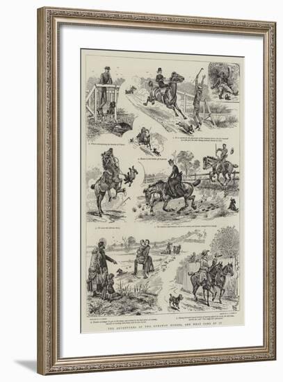 The Adventures of Two Runaway Horses, and What Came of It-Alfred Chantrey Corbould-Framed Giclee Print