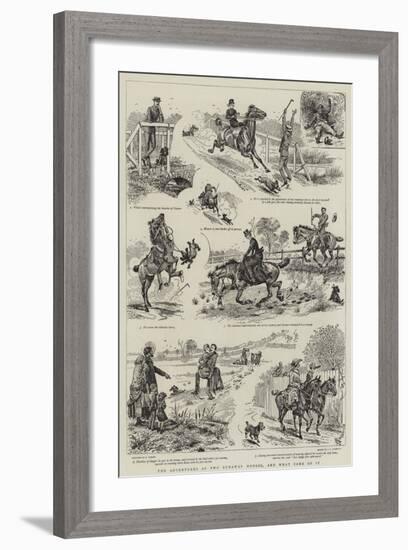 The Adventures of Two Runaway Horses, and What Came of It-Alfred Chantrey Corbould-Framed Giclee Print